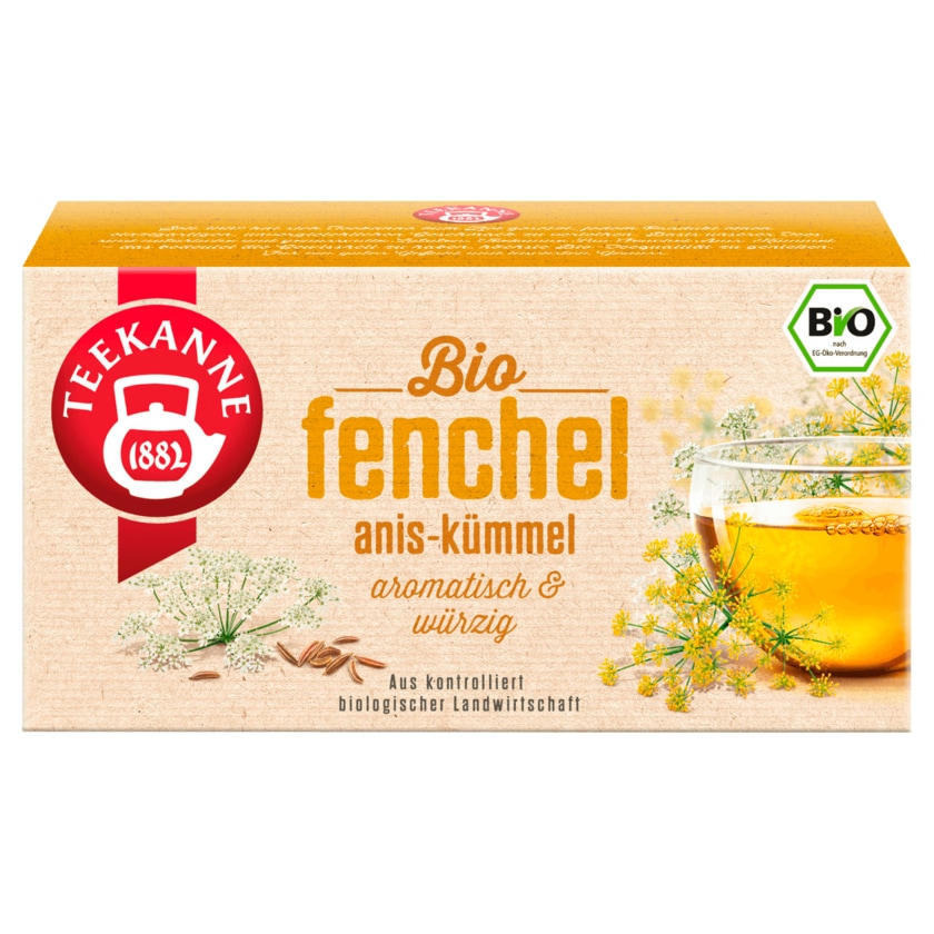 Teekanne Bio Fenchel Anis-Kümmel 45g, 18 Beutel